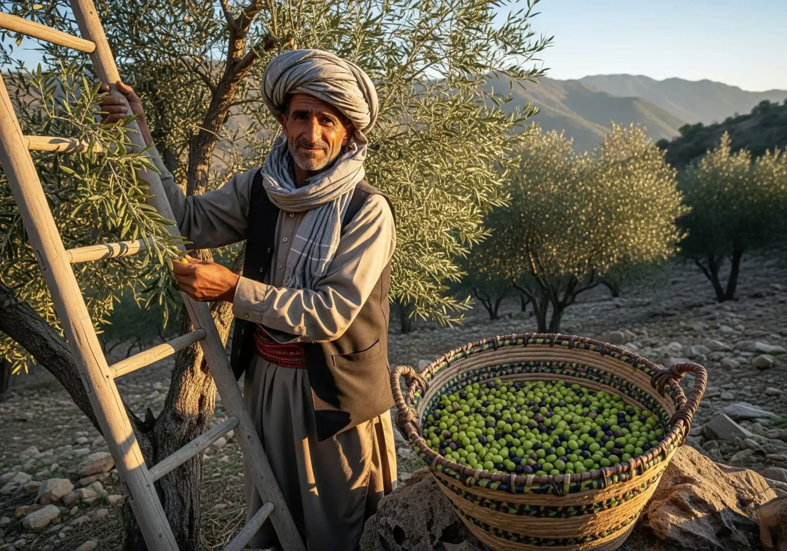 خالص زیتون کے درختوں سے تازہ زیتون – بزنجو فارم خضدار